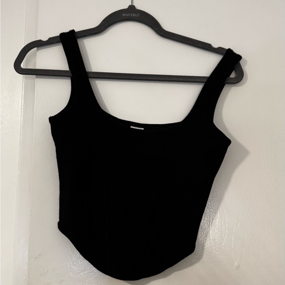 PINK Victoria's Secret Black Camisol Corset Top